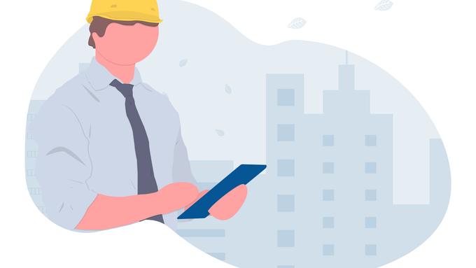 Man with Tablet-PC