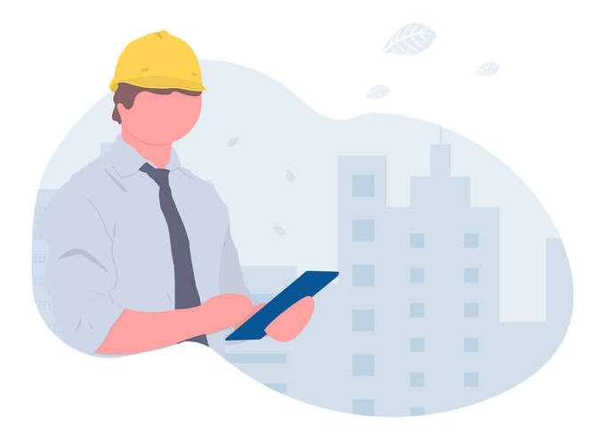 Man with Tablet-PC